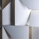 Modern white geometric wall lamp living room illuminated art