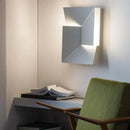 Modern white geometric wall lamp living room illuminated art