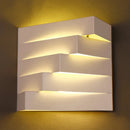 Modern white geometric wall mounted lighting living room sconce