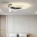Modern white geometry round led ceiling light for living room