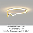 Modern white geometry round led ceiling light for living room