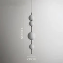 Modern white glass ball led pendant light – kitchen & dining room