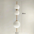 Modern white glass ball led pendant light – kitchen & dining room