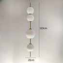 Modern white glass ball led pendant light – kitchen & dining room