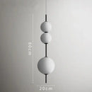 Modern white glass ball led pendant light – kitchen & dining room