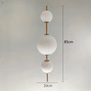 Modern white glass ball led pendant light – kitchen & dining room