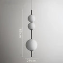 Modern white glass ball led pendant light – kitchen & dining room