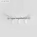 Modern white glass bird pendant light – kitchen ceiling island