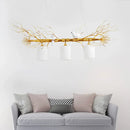 Modern white glass bird pendant light – kitchen ceiling island