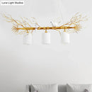 Modern white glass bird pendant light – kitchen ceiling island