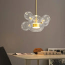 Modern white glass bubble chandelier for living room atmosphere