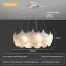 Modern white glass chandelier led circle pendant – dining room