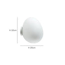 Modern white glass egg wall sconces bedroom wall lamp