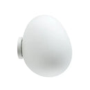 Modern white glass egg wall sconces bedroom wall lamp
