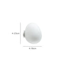 Modern white glass egg wall sconces bedroom wall lamp