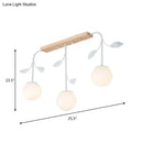 Modern white glass orb island light with wood canopy kitchen pendant