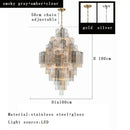 Modern white glass pendant lights dining room cascading chandelier