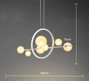 Modern white glass strip bubble chandelier kitchen bar pendant light