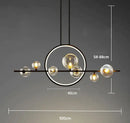 Modern white glass strip bubble chandelier kitchen bar pendant light