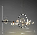 Modern white glass strip bubble chandelier kitchen bar pendant light