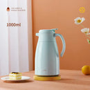 Modern white glossy glass insulation kettle kitchen thermos bottle