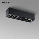 Modern white & gold 24w cri97 square led surface mount downlight living room