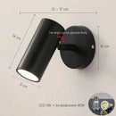 Modern white & gold adjustable nordic led wall lamp bedroom