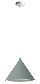 Modern white & gold annular cone pendant lamp living room light