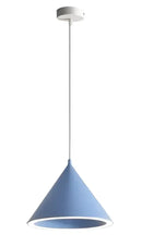 Modern white & gold annular cone pendant lamp living room light