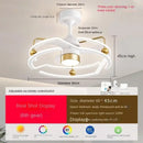 Modern white & gold ceiling fan light – elegant bedroom fan light