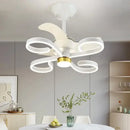 Modern white & gold ceiling fan light – elegant bedroom fan light