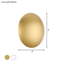 DecorBites™ White/Gold LED Wall Light with Warm/White Illumination - Perfect for Modern Bedrooms