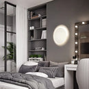 Modern white & gold circular led wall light warm white bedroom