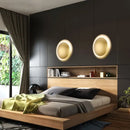 DecorBites™ White/Gold LED Wall Light with Warm/White Illumination - Perfect for Modern Bedrooms