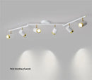 DecorBites™ Ceiling Chandelier Black White LED Spotlight for Living Room Bedroom Dining