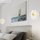 Modern white & gold designer wall light bedroom led sconce