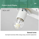 Modern white & gold glass ball led ceiling light living room track