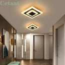 Modern white & gold led ceiling light aisle circular lamp
