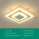 Modern white & gold led ceiling light aisle circular lamp