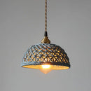 Modern white & gray geometric ceramic led pendant lights dining room