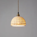Modern white & gray geometric ceramic led pendant lights dining room