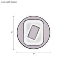 DecorBites™ White Scandinavian LED Acrylic Sconce Light for Study Room - Wall Lighting Fixture with Warm and White Light Options