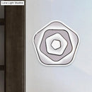 DecorBites™ White Scandinavian LED Acrylic Sconce Light for Study Room - Wall Lighting Fixture with Warm and White Light Options