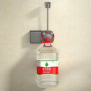 Modern white & gray wall mounted hair dryer bathroom storage rack