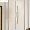 Modern white & green marble wall lamp – bedroom energy efficient light