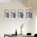 Modern white & grey dome shade pendant light – kitchen island