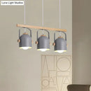 Modern white & grey dome shade pendant light – kitchen island