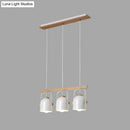 Modern white & grey dome shade pendant light – kitchen island