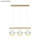 Modern white & grey dome shade pendant light – kitchen island