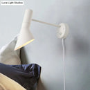 Modern white & grey rotating node wall sconce – bedroom light
